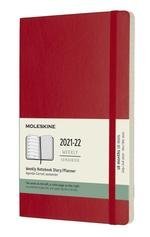 18 Months, Weekly Notebook. Large, Soft Cover, Scarlet Red