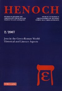 Henoch (2007). Vol. 2: Jews in the greco-roman world. - Jews in the greco-roman world