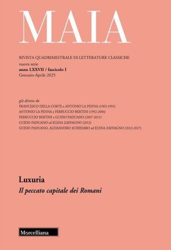 Maia. Rivista di letterature classiche