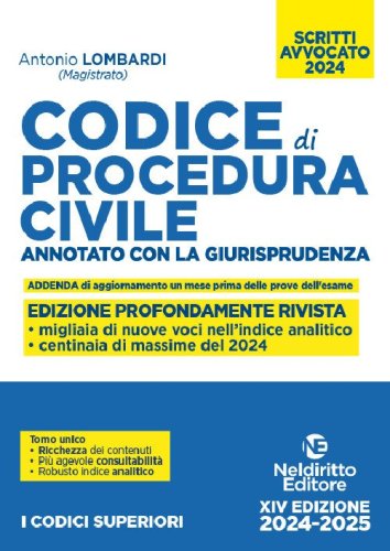Codice di procedura civile. Annotato con la giurisprudenza. Esame avvocato 2024
