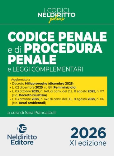 Codice penale e di procedura penale Plus 2026