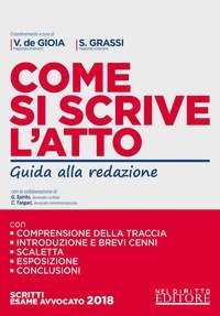 Come si scrive l'atto. Guida alla redazione