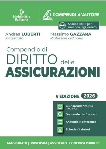 Compendio di diritto delle assicurazioni 2026