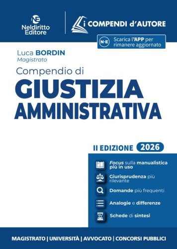 Compendio di giustizia amministrativa 2026