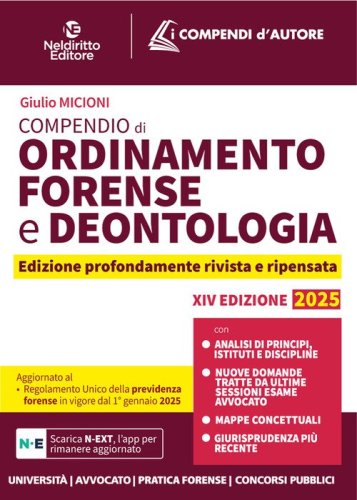 Compendio di Ordinamento e Deontologia Forense 2025