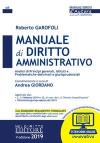 Manuale di diritto amministrativo