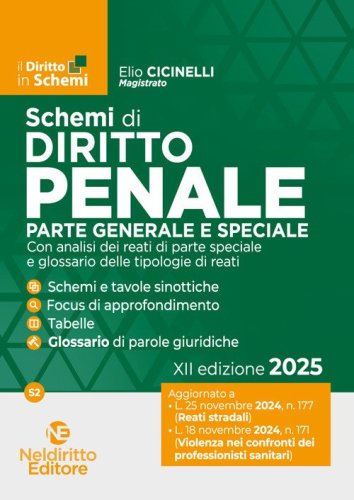 Schemi di diritto penale. Parte generale e speciale