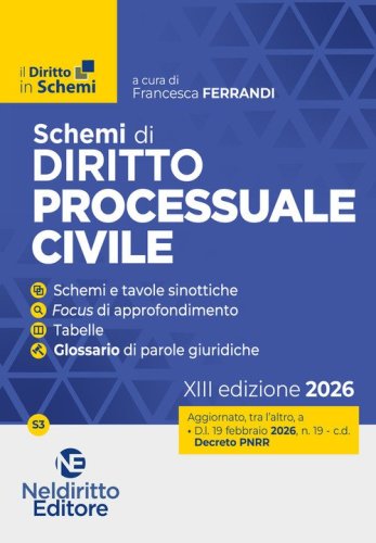 Schemi di procedura civile 2026
