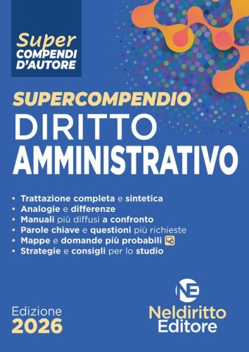 Supercompendio di diritto amministrativo 2026