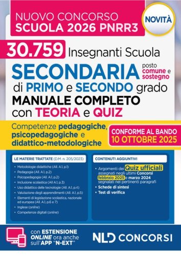Concorso Scuola PNRR3. Manuale con Teoria e Test di verifica per il nuovo concorso docenti scuola secondaria 2025-2026