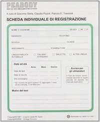 Peabody. Scheda individuale