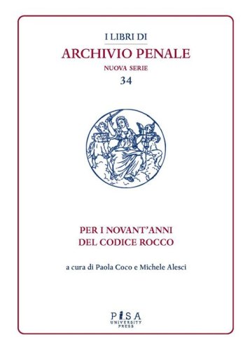 I libri di archivio penale. Nuova serie tutti i libri della