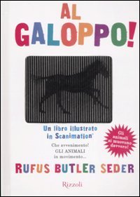 Al galoppo! Un libro illustrato in scanimation