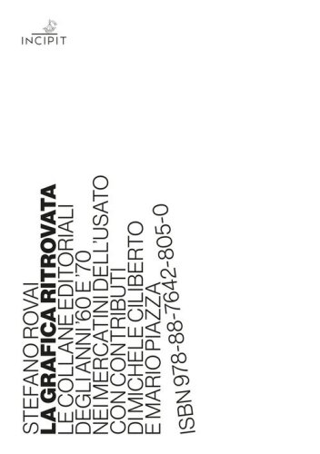 La grafica ritrovata. Le collane editoriali degli anni '60 e '70 nei mercatini dell'usato