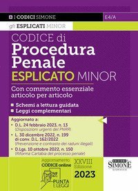 Codice di procedura penale. Esplicato minor