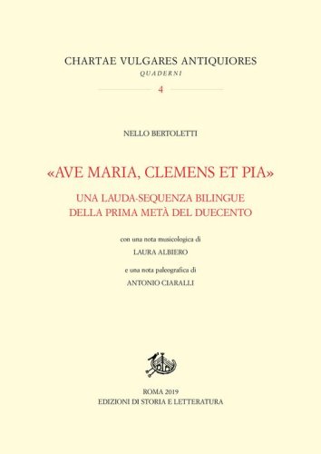 &laquo;Ave Maria, clemens et pia&raquo;. Una lauda-sequenza bilingue della prima met&agrave; del Duecento