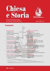 Chiesa e storia. Rivista dell'Associazione Italiana dei Professori di Storia della Chiesa