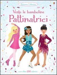 Pattinatrici. Vesto le bamboline. Con adesivi
