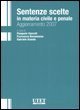 Sentenze scelte in materia civile e penale - Aggiornamento 2007