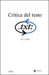Critica del testo - Vol. 11/3